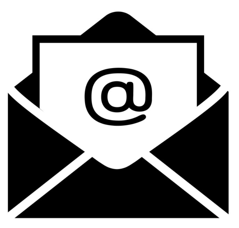 This is an icon of an email logo.
