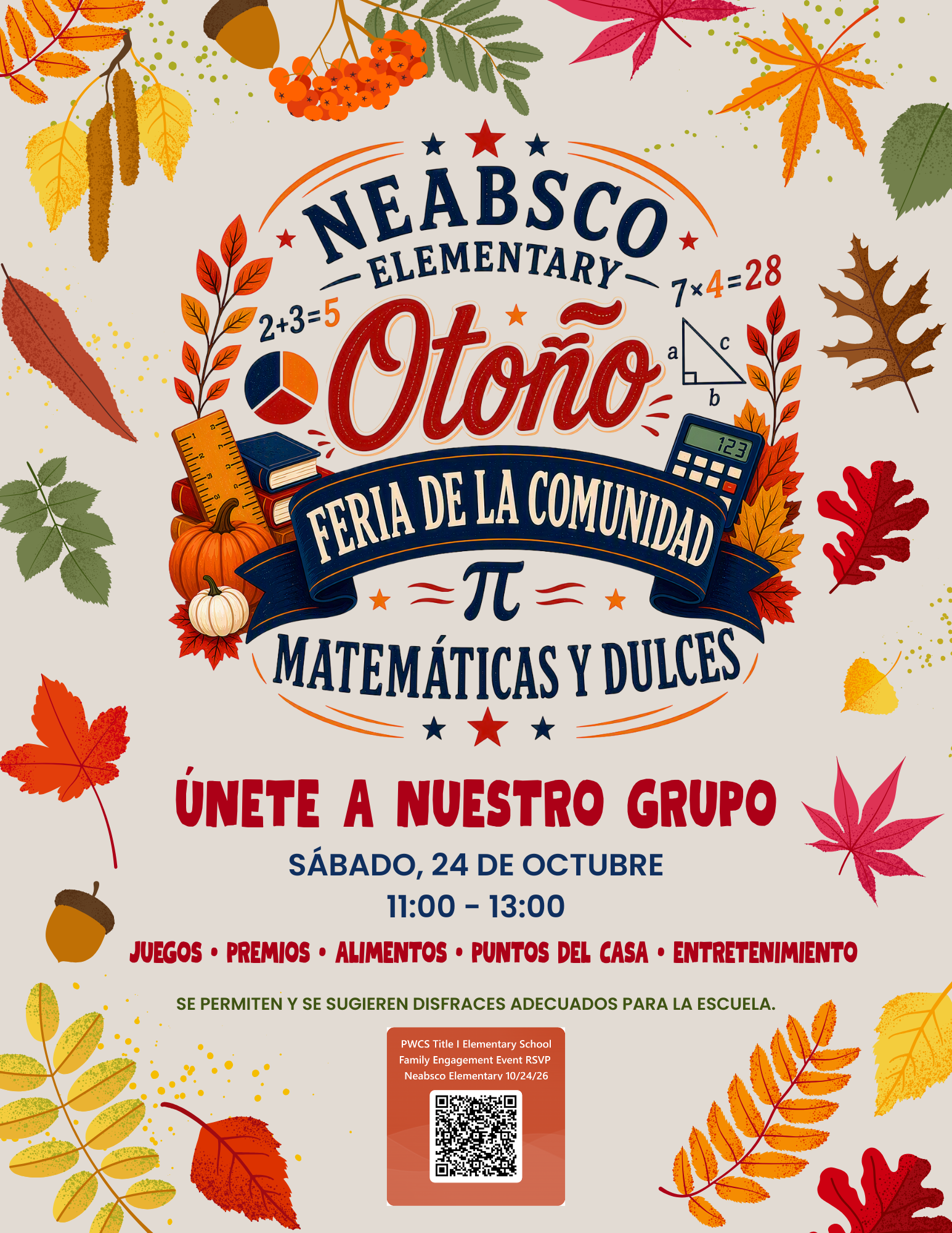 Fall flyer for community event and details